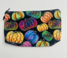 Cute Neon Pumpkin Pouch 