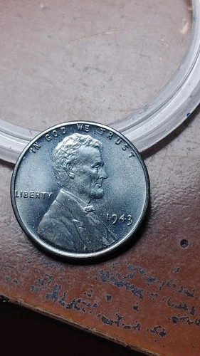 1943 Steel Lincoln Wheat Cent Penny Nice BU Uncirculated                    W868