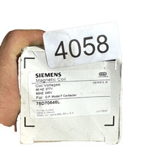 Siemens 75D70646L, 240/277V, 50/60Hz, Series B  Magnetic Coil