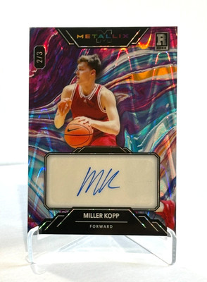 RC Auto /3! Miller Kopp 2023 Wild Card Metallix Purple AutoPaint Auto #'d 2/3