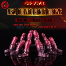 Open-ended Fantasy-Sleeve-Man-Condom-Sheath-Bigger-Penis-Extender-Enlarger-Girth