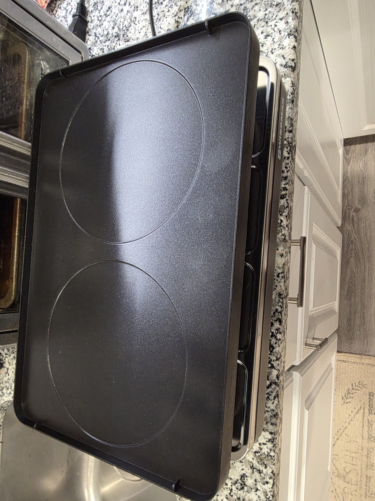 Swissmar Classic Raclette Grill - Red Non-Stick Reversible - 8 Person 6 Pans