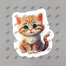 Adorable Cute Cat Vinyl Sticker Decal Perfect for Pet Lovers, Home 700685