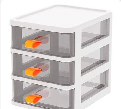 Living and Home 3 Schubladen Mehrzweck Transparent Make-up Aufbewahrung Organizer