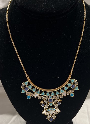 Stella & Dot Tile Necklace w/ Extension Piece 2 Necklaces in 1 NEW W/O TAGS