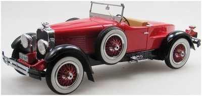 Esval Maßstab 1:43 Stutz Black Hawk Speedster Top Down rot schwarz 1928