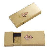 Schiebe-Aschenbecher Ascher Aus Messing 3 X 7 Cm Sea-Club