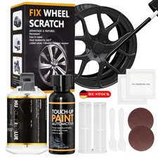 Alufelgen Reparatur Set Schwarz Felgenreparaturset Kratzer Risse Dellen Fachmann