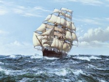 Montague Dawson Racing Home - The 'cutty Sark' Giclee Canvas 24x18