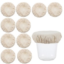 10 Pcs Sourdough Jar Cover Breathable Sourdough Starter Jar Cover Cloth Reusa...