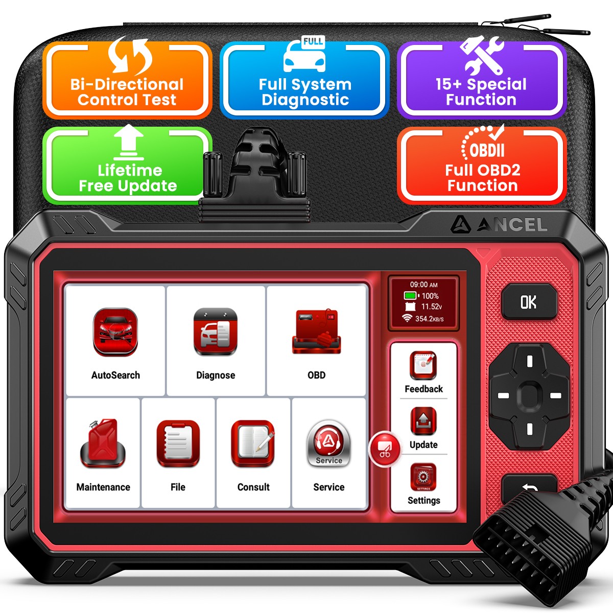 ANCEL DS410 Lite Bidirectional OBD2 Scanner Diagnostic Tool Full