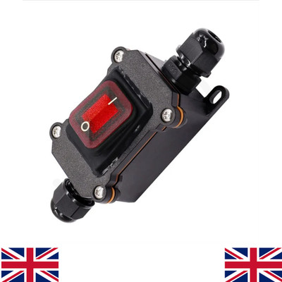 IP67 Wasserdicht Inline Schalter 12V DC 20A Hochstrom Strom Wasserdicht Schalter