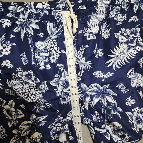 Polo Ralph Lauren polo ours maillot de bain bleu marine homme 3XB short tropical floral - Photo 3/14