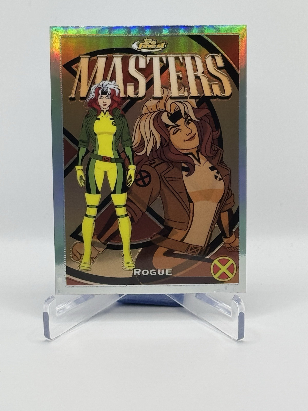 Rogue 2025 Topps Finest X-Men '97 Masters #39 Common Bronze Refractor