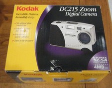 KODAK DC-215 Zoom Silver Digital Camera with Box CDs and Paperwork