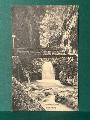 Postcard, Almbachklamm, Pioneer Bridge, Marktschellenberg, not used