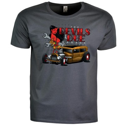 Rockabilly T-Shirt Comic Hot Rod Kustom Design Retro Auto Speedshop *1139