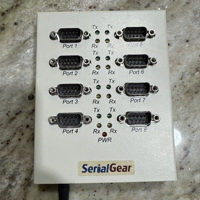 8-Port USB to RS-232 DB-9 Industrial Serial Adapter