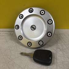 1998-2006 Peugeot 206 Alloy Petrol Diesel Fuel Cap With One Key Refa 1998-2006 Peugeot 206 Alloy Petrol Diesel Fuel Cap With One Key Refa