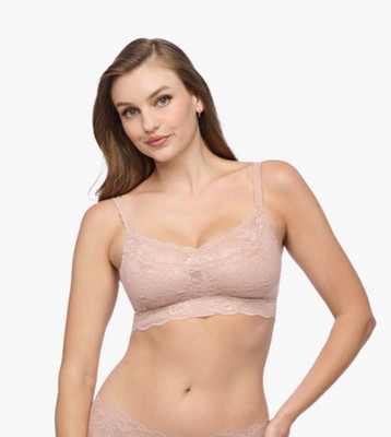 Cosabella Never Say never Curvy wireless bra Mandorla pink sz L 36 38 F G