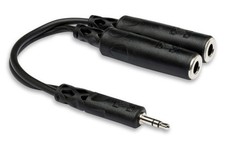 Hosa Y Cable 3.5 mm TRS to Dual 1/4" TRSF