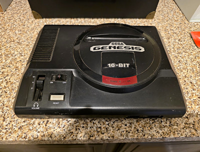 SEGA Genesis Model 1 Console 1601 w/ Controller Power Adapter NTSC Black