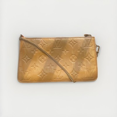 Louis Vuitton Monogram Vernis Lexington Yellow Pouchette