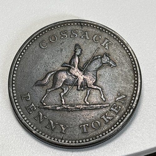 Lower Canada Duke of Wellington Cossack Penny 1813 Penny Token cent