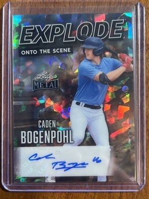 CADEN BOGENPOHL 2026 LEAF METAL EXPLODE CRYSTAL AUTO 1/1 #EA-CB1 Q1078