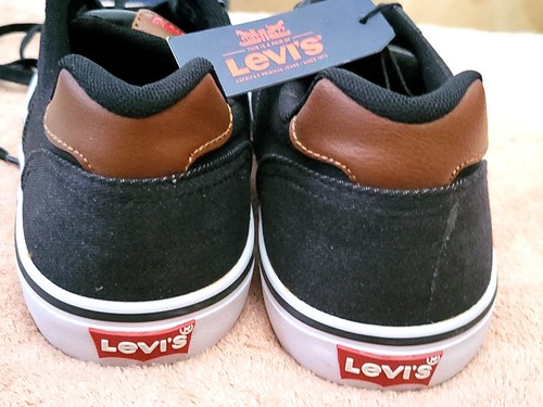 Levi's Comfort Black Denim Sneakers Mens Size 10 # 51776101A BRAND NEW WITH TAGS - Picture 7 of 8