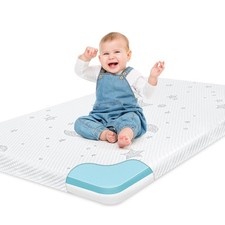 Pack N Play Mattress Pad 3 Inch Thick, DualSided Memory Foam with Cover