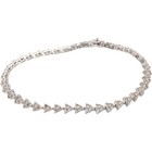 14k White Gold 2.20Ct Diamond Fancy Tennis Bracelet