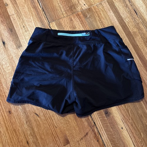 Girls 8/10 Medium M ATHLETA 705879 Record Breaker 3" Black Brief Lined Shorts - Picture 2 of 4