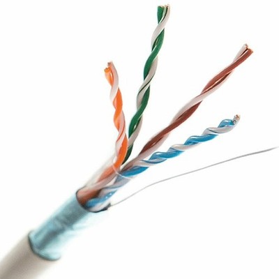100m FTP CAT6 Gigabit Ethernet Netzwerk KUPFER Kabeltrommel massiv geschirmt [005794]