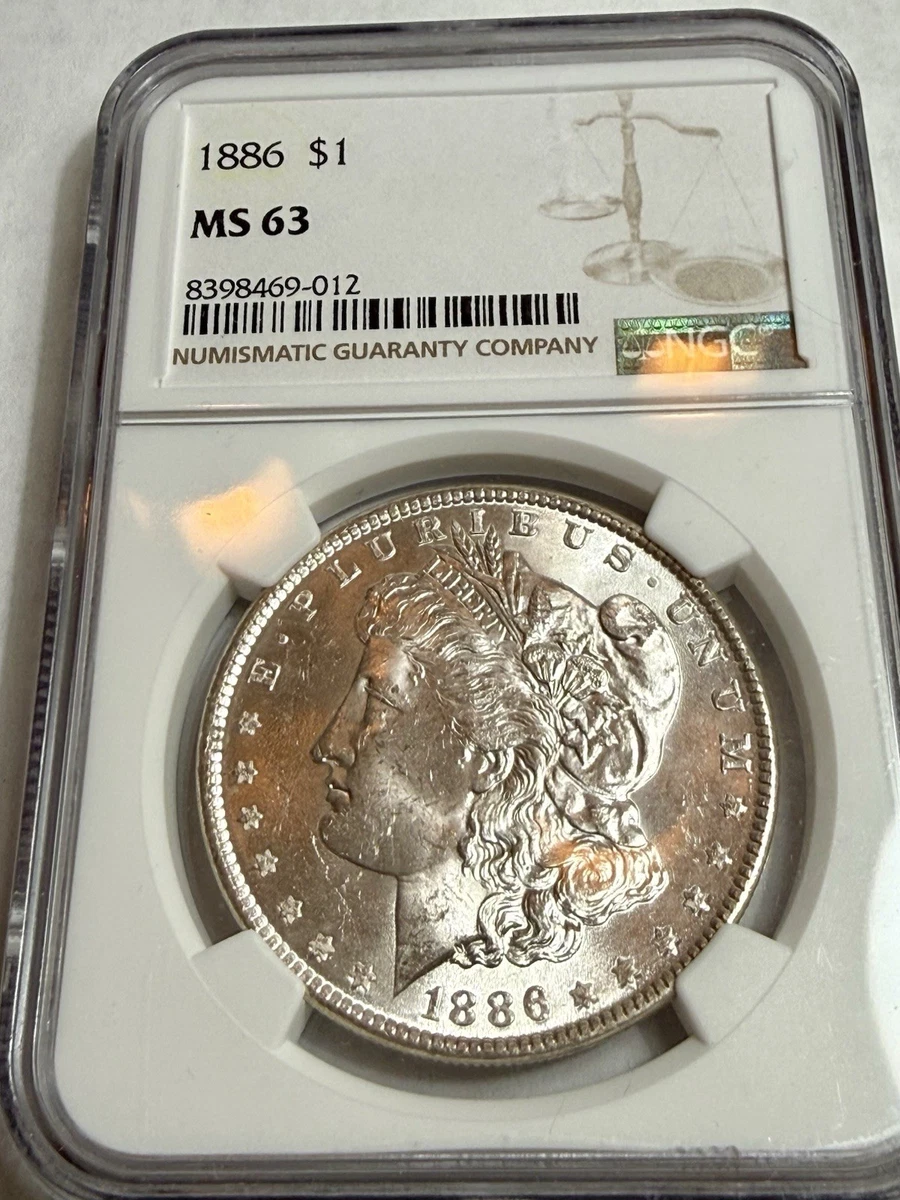 MS 63 Graded 1886 Year Morgan US Dollars (1878-1921) for sale | eBay
