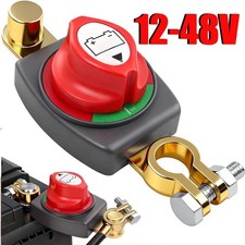 Top Post Battery Disconnect Switch 12-48V Marine Battery Cut-Off Switch Isolator