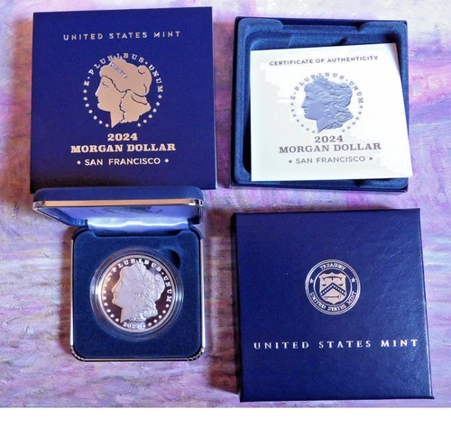 2024-S $1 Proof Morgan Silver Dollar Coin with OGP & COA - Item #24XF