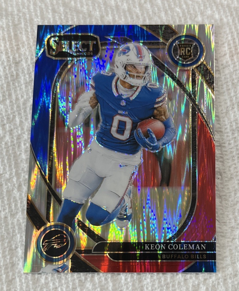 Keon Coleman Red Blue Prizm Shock #280