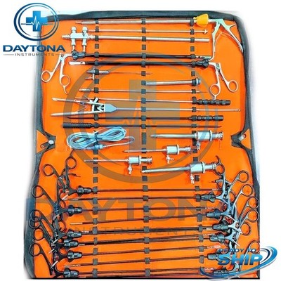 German Grade 28 Pcs Laparoscopic Surgery Set Laparoscopy Endoscopy Instruments