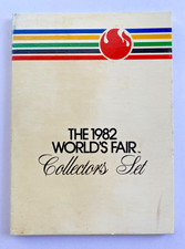 1982 World's Fair Collectors Set of 4 Commemorative Coins Medals in Folder