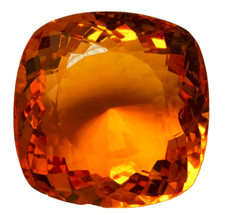 AAA Large Yellow Citrine 162.55 Ct. Cushion Cut Loose Gemstone Gift For Women