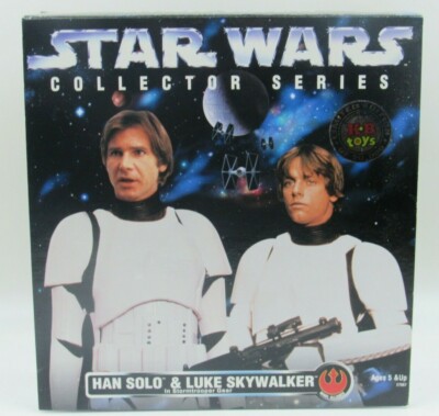Star Wars Han Solo Luke Skywalker in Stormtrooper Gear KB Toys 12