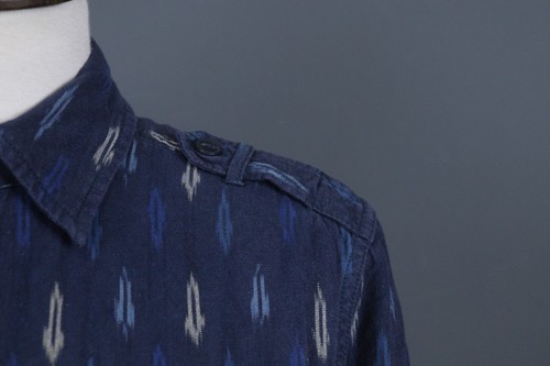 Denim & Supply Ralph Lauren Blue Printed Button Down Long Shirt Dress Size S - Picture 8 of 17