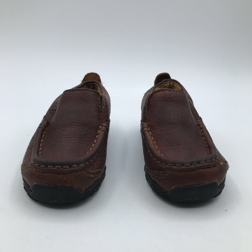Timberland Boy, Dark Brown Leather Moc Toe Slip-Ons Loafer Shoes Size 6 Timberland Brown Leather Slip-On Shoes Boys Size 2.5 Moc Toe  main image 3