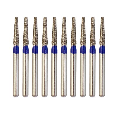 Dental Diamond Burs Taper Flat End Standard Grit TF-21 FG High Speed Handpiece