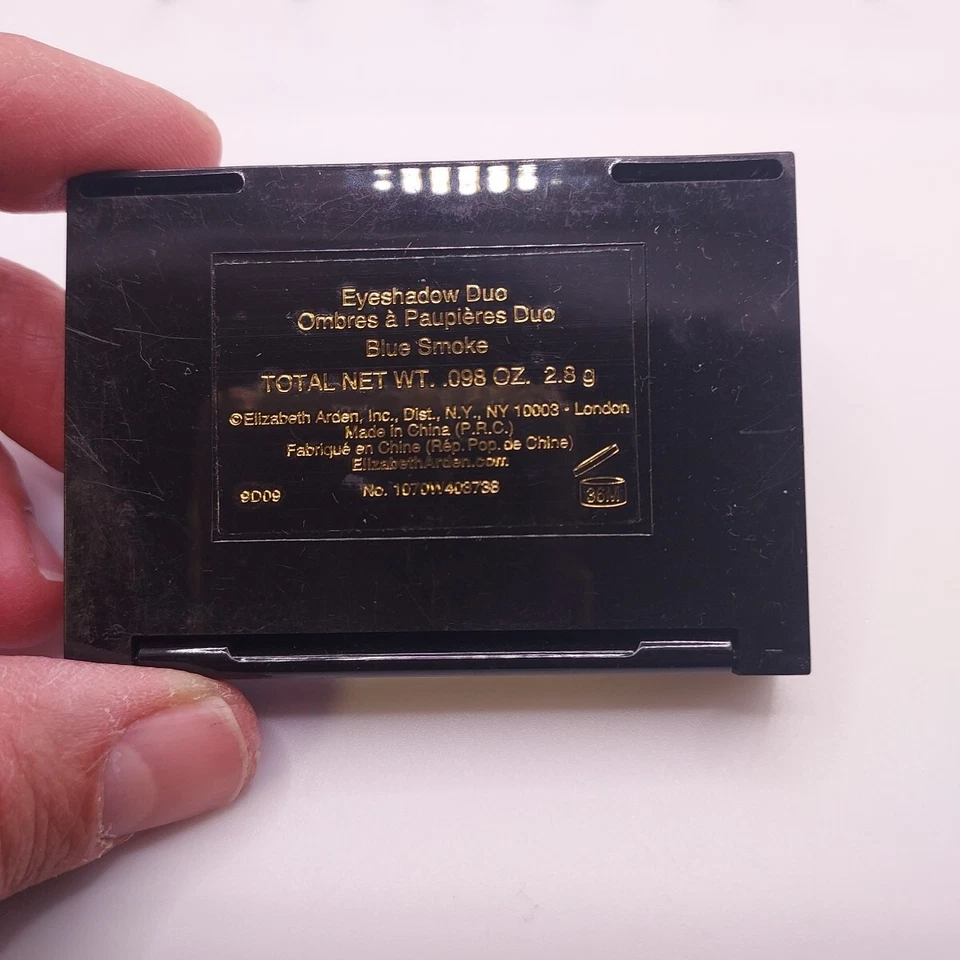 LOT OF 2 Elizabeth Arden Color Intrigue Eyeshadow Duo BLUE SMOKE Scuffed Case - Image 4 of 4