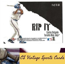 2001 Fleer Premium #4 GR Delgado/Stewart Grip It and Rip It BLUE JAYS