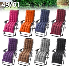 Deck Lounge Chair Cushion 61"/49" Tufted Rocking Recliner Padding In/Outdoor