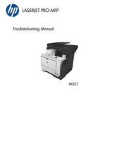 HP Laserjet Pro M521 MFP Service Manual Parts  Diagrams 