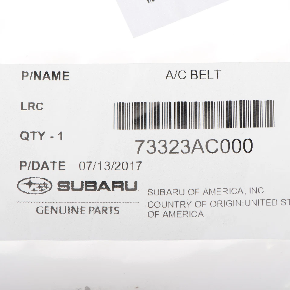 Cinturón Serpentine Forester Impreza Legacy A/C Subaru 1996-2007 OEM NUEVO 73323AC000 Foto 4 de 4